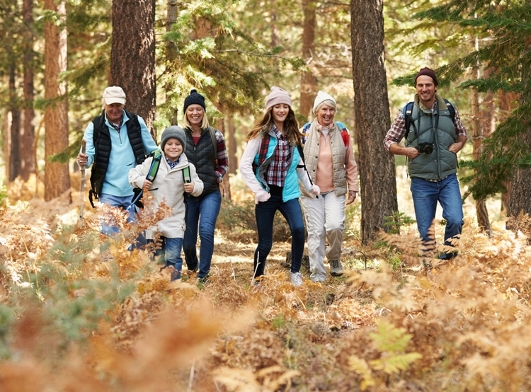 Family outdoors in Colorado